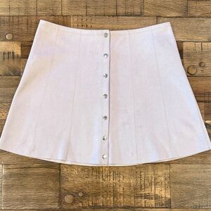 Forever 21 Dusty Pink Button-Down Mini Skirt